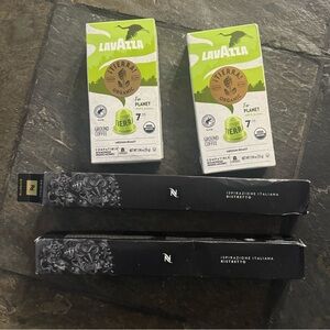 Lavazza Tierra Organic Ground Coffee and Nespresso Capsule bundle 40pc.